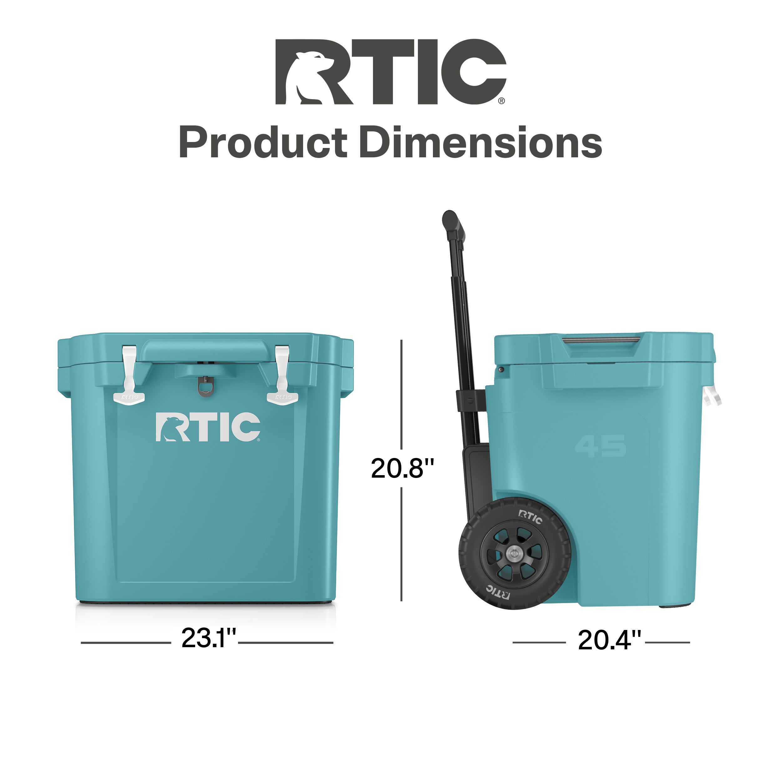 45 QT Ultra-Tough Wheeled Cooler #007L8