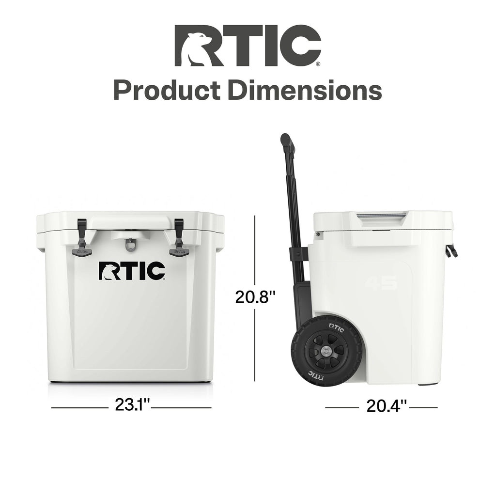 45 QT Ultra-Tough Wheeled Cooler #007L8