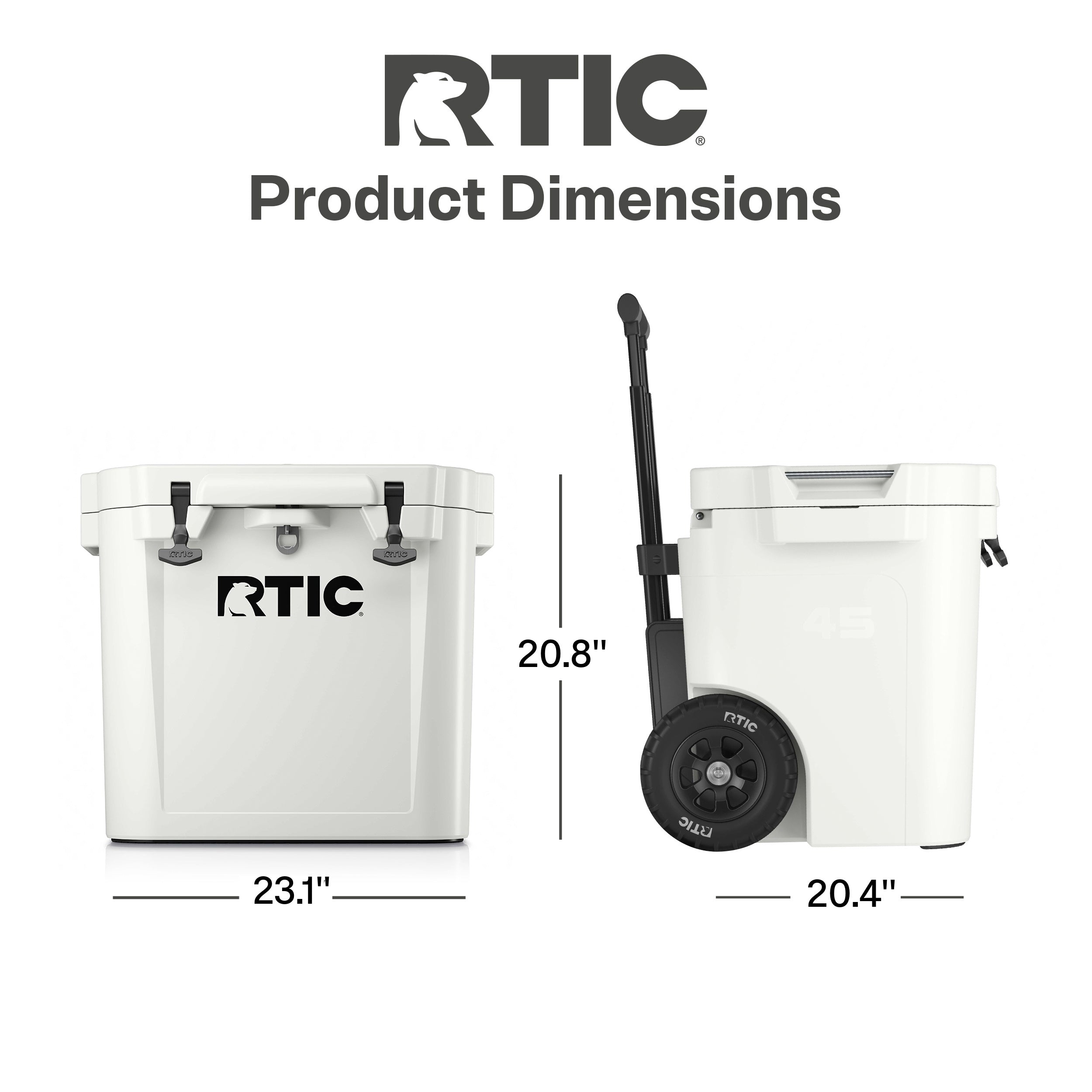 45 QT Ultra-Tough Wheeled Cooler #007L8