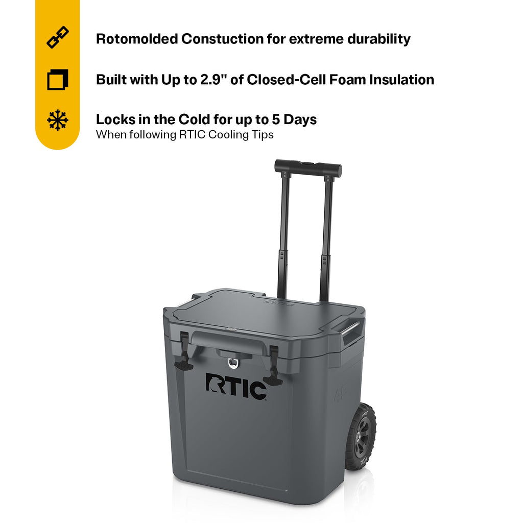 45 QT Ultra-Tough Wheeled Cooler #007L8