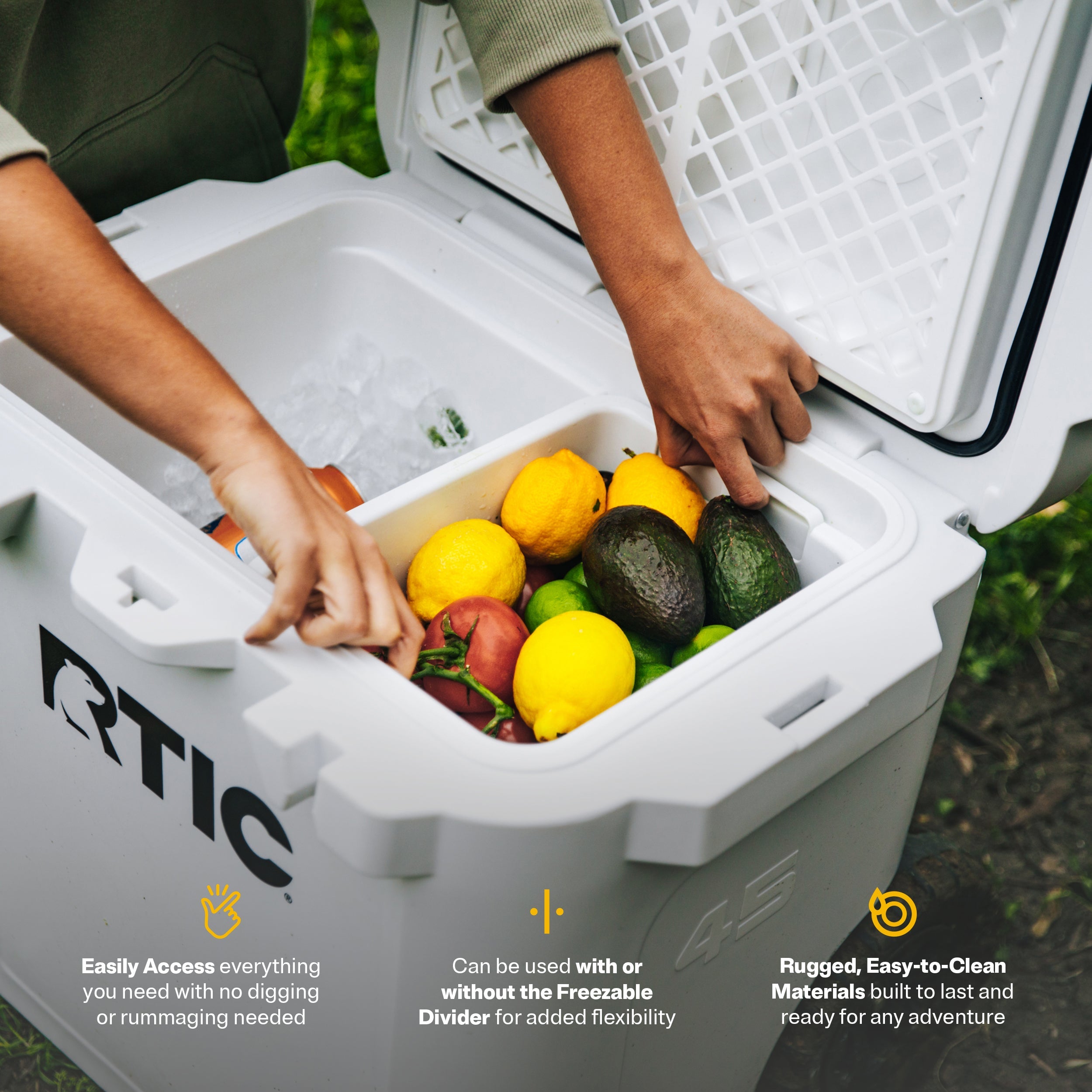 45 QT Ultra-Tough Wheeled Cooler #007L8